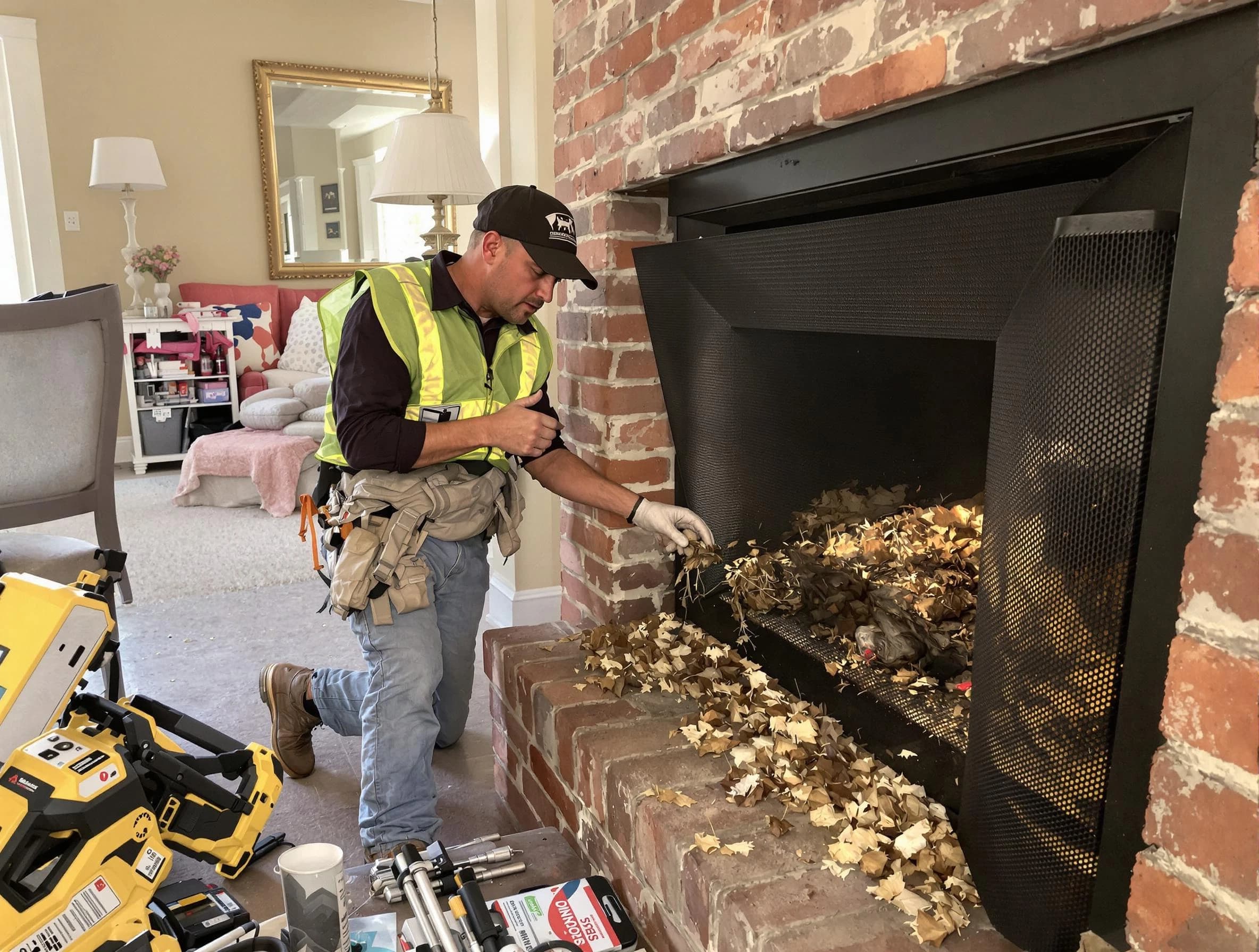 Safe screening installation by Vestavia Hills Chimney Sweep in Vestavia Hills, AL