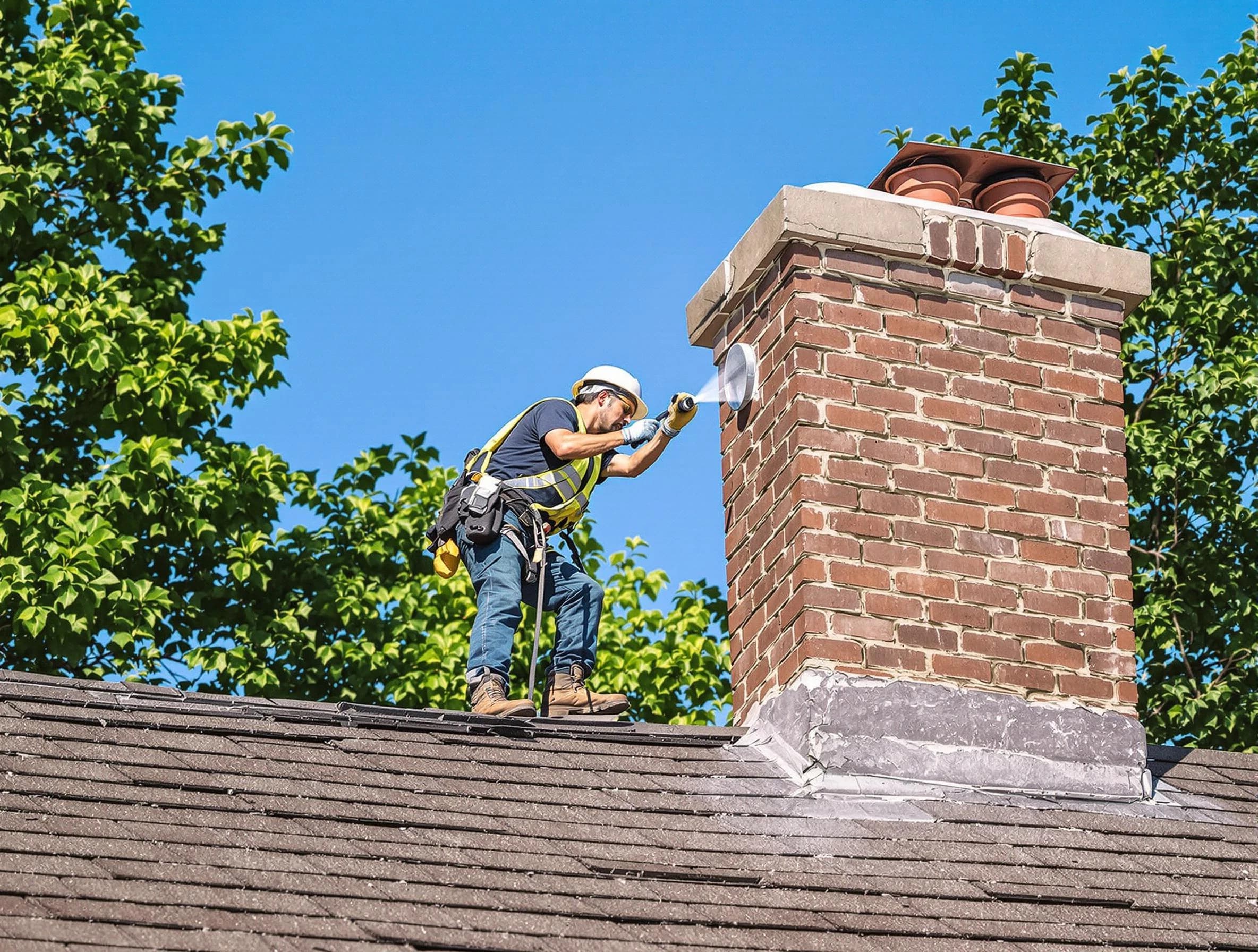 Vestavia Hills Chimney Sweep performing an inspection with advanced tools in Vestavia Hills, AL