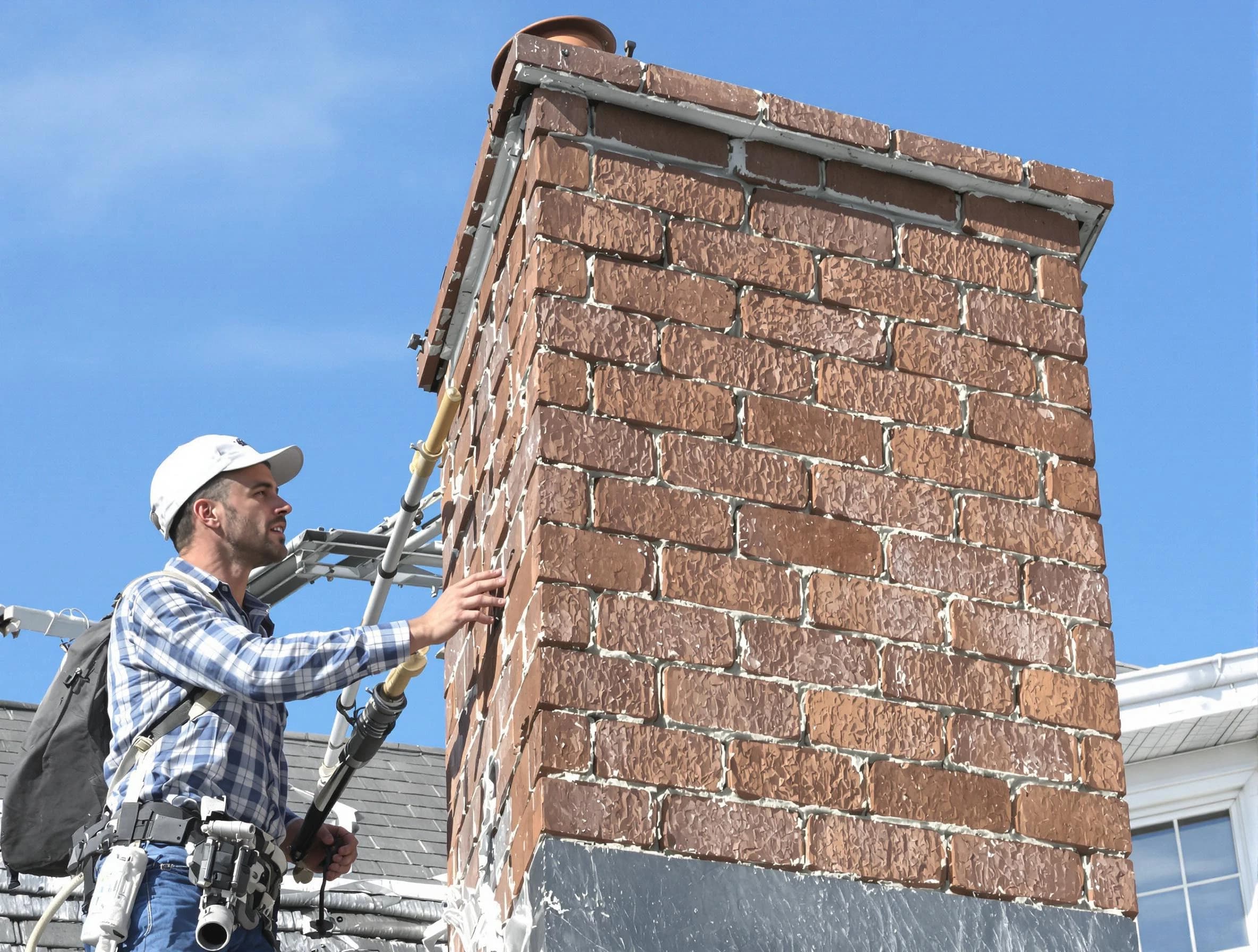 Brickwork for a chimney rebuild by Vestavia Hills Chimney Sweep in Vestavia Hills, AL