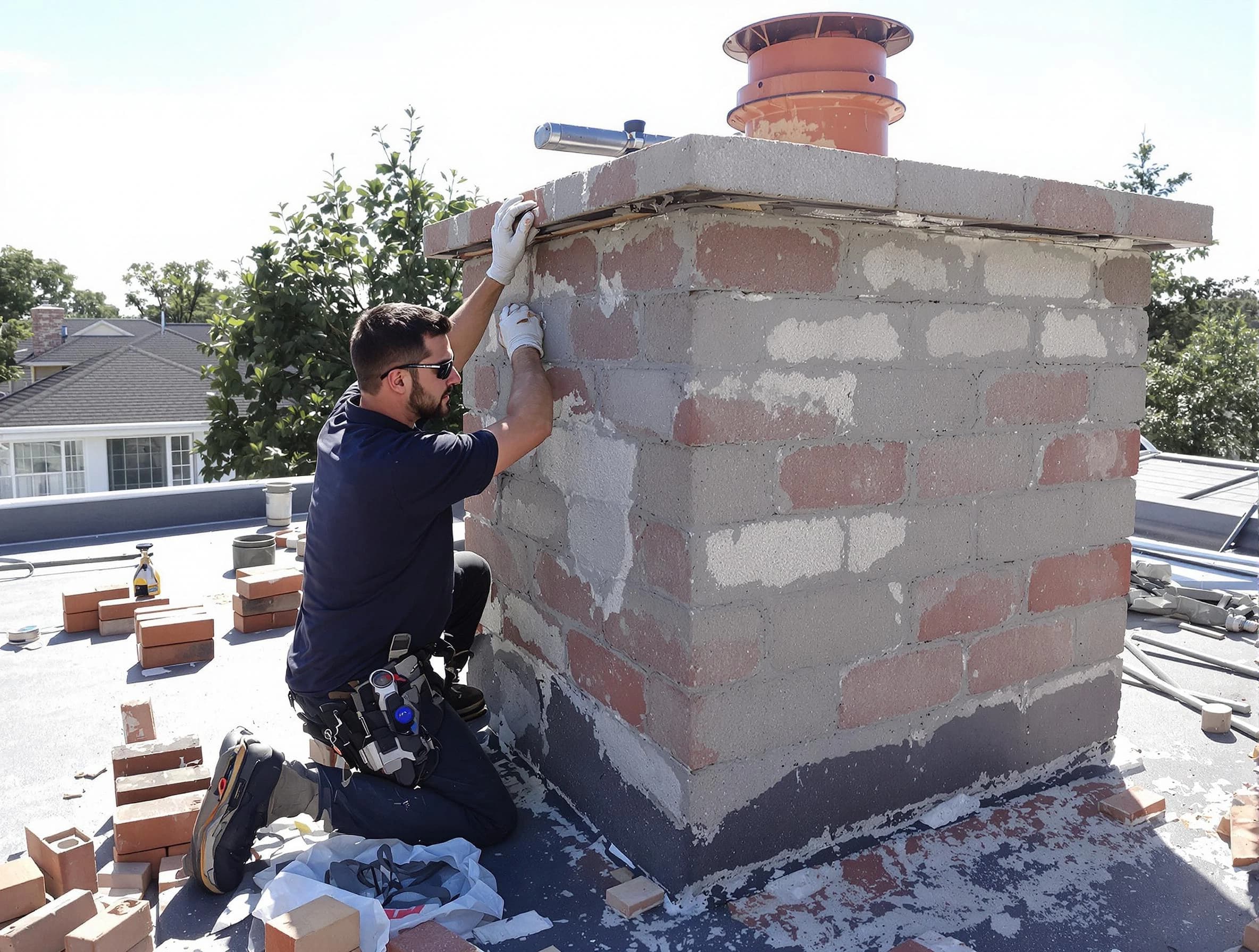 Advanced chimney repair process by Vestavia Hills Chimney Sweep in Vestavia Hills, AL