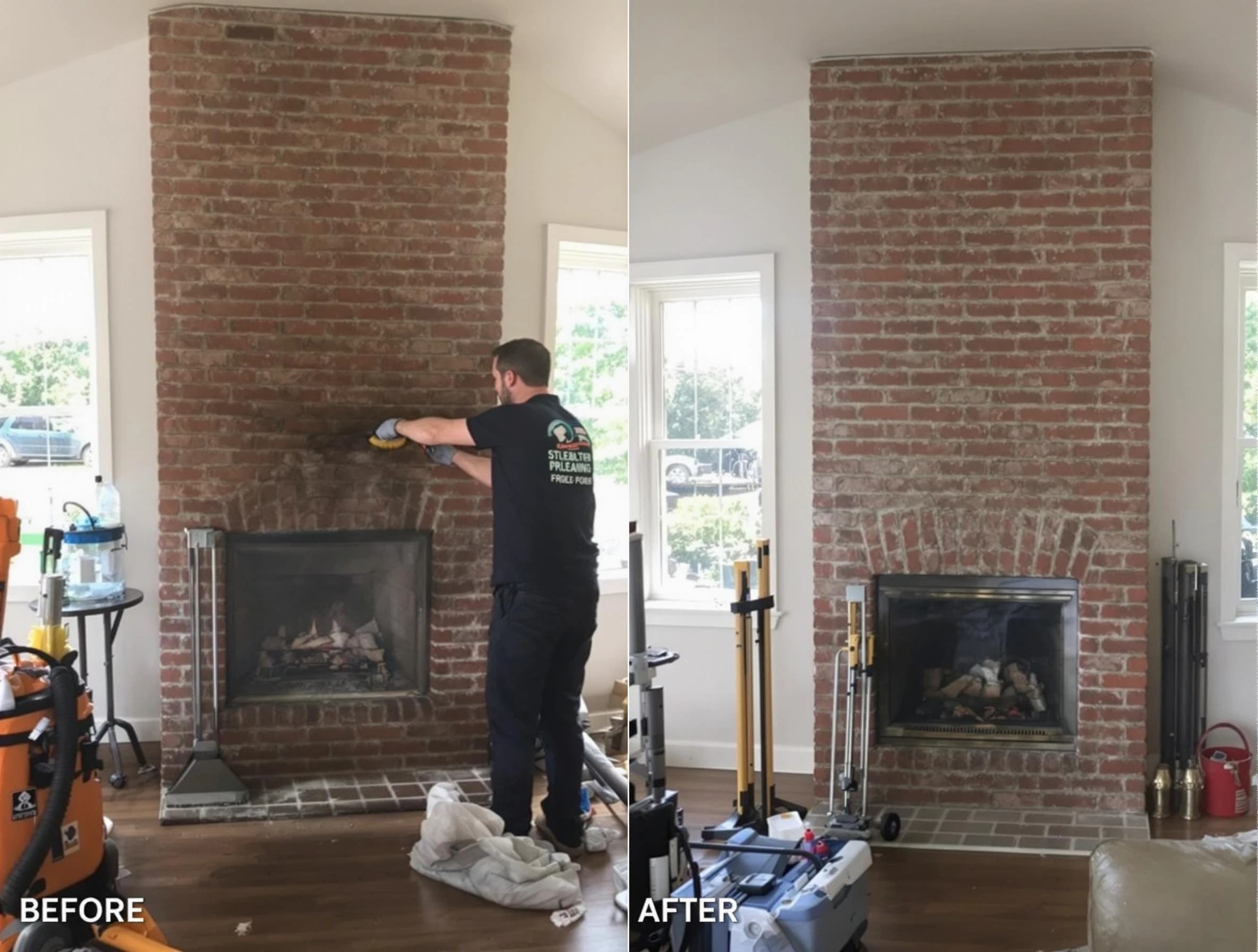 Finished chimney sweeping service by Vestavia Hills Chimney Sweep in Vestavia Hills, AL