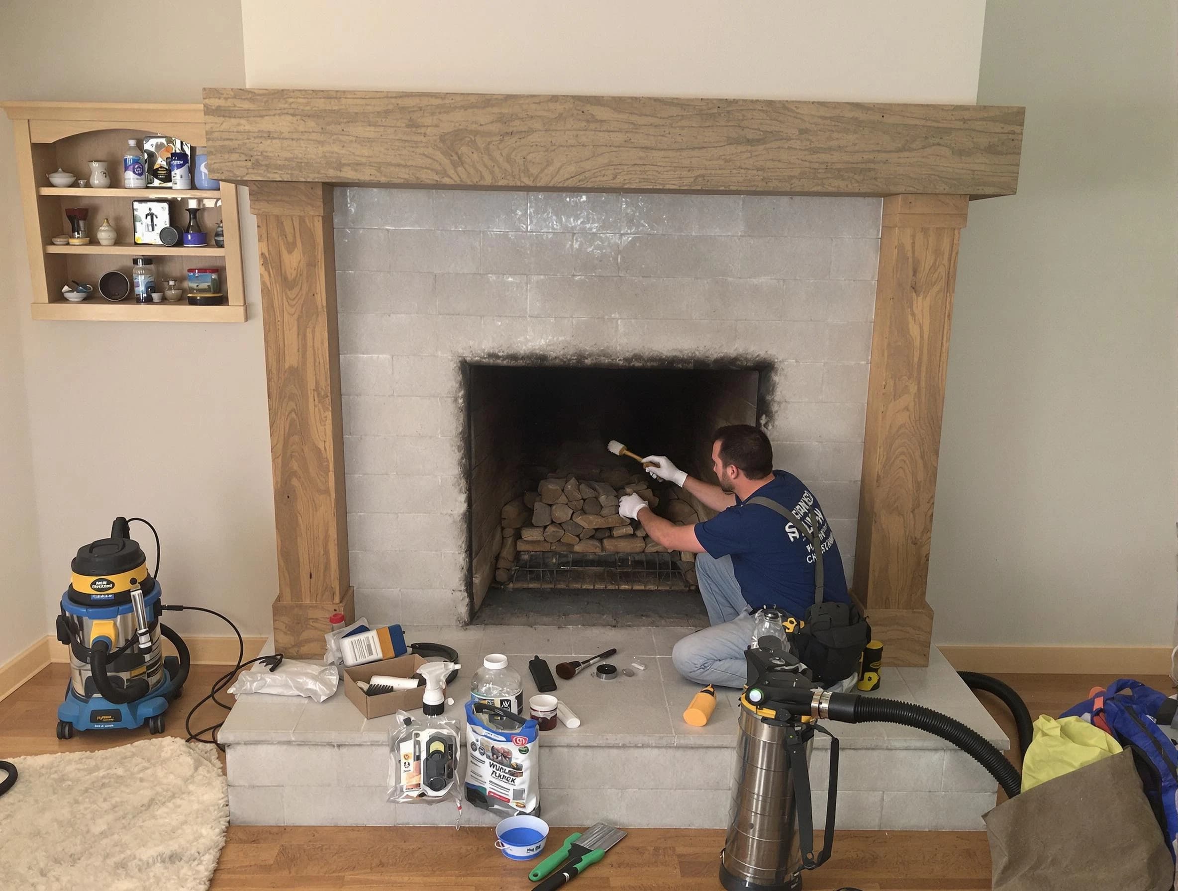 Detailed creosote removal process by Vestavia Hills Chimney Sweep in Vestavia Hills, AL