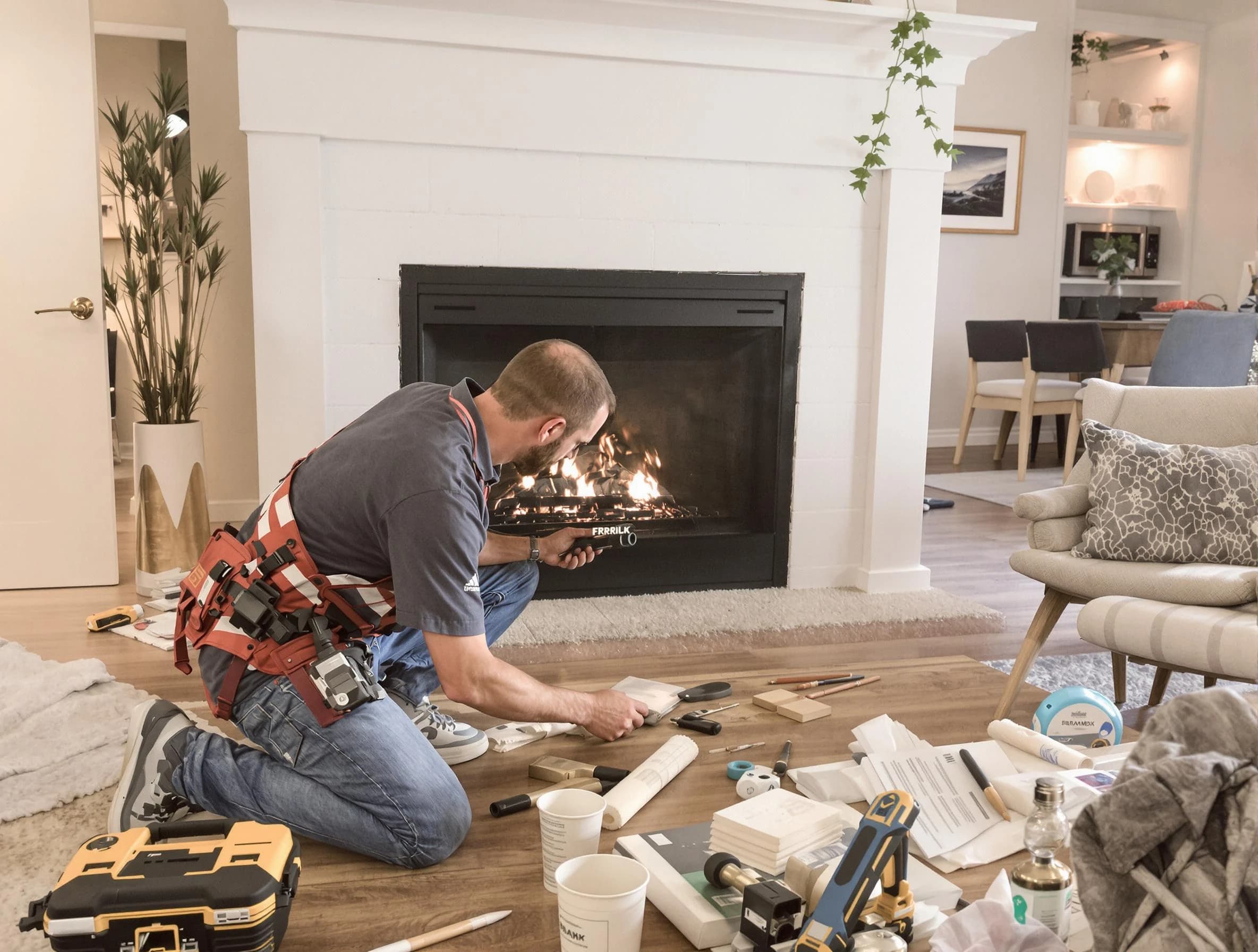 Vestavia Hills Chimney Sweep performing fireplace repair in Vestavia Hills, AL