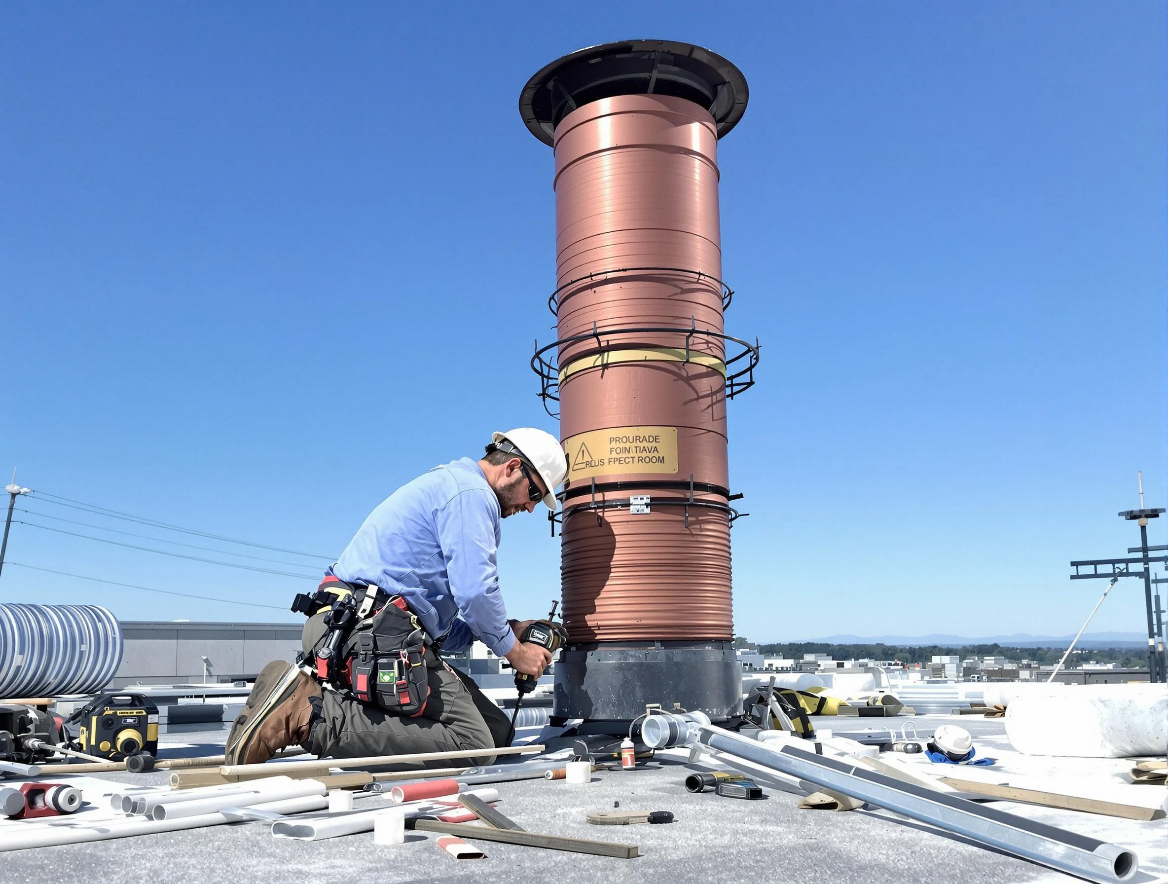 Installed chimney liner by Vestavia Hills Chimney Sweep in Vestavia Hills, AL