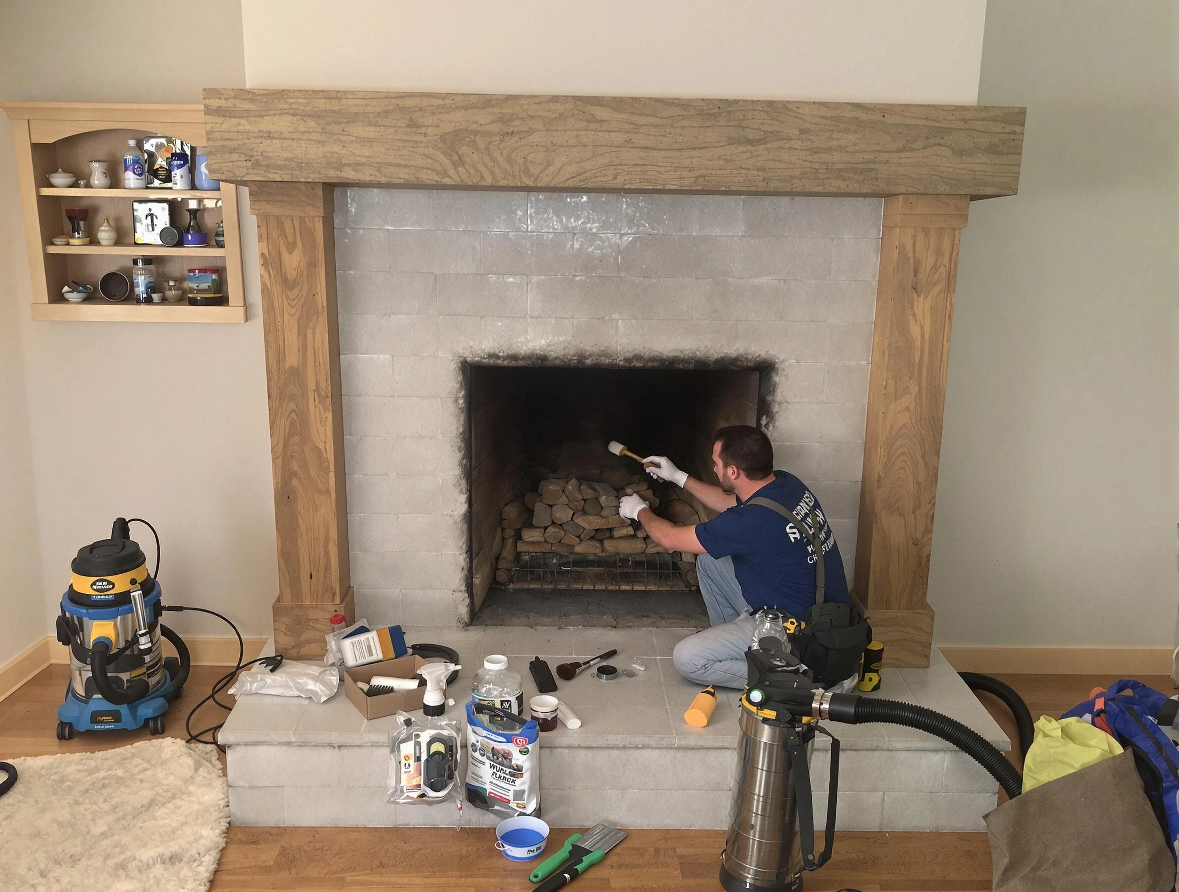 Detailed creosote removal process by Vestavia Hills Chimney Sweep in Vestavia Hills, AL